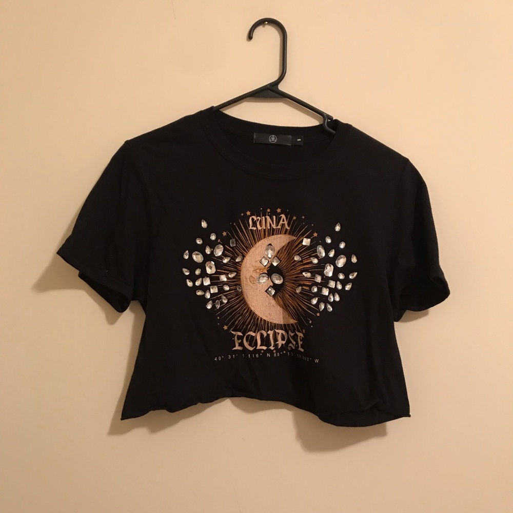 Missguided lunar crop tee